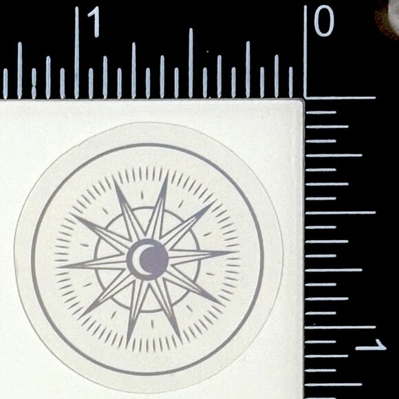 🌀10/$10🌀 Silver Celestial Holographic Translucent Waterproof Vinyl Sticker - Picture 1 of 1